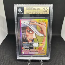 2024 ONE PIECE Nico Robin OP09-062 Leader Alt Art ENG BGS 9.5 GEM MT TCG - Image 1