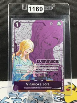 Vinsmoke Sora OP12-062 Legacy of the Master One Piece Winner Stamp Promo (1169) - Image 1