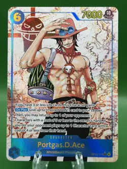 One Piece Carrying on His Will Portgas D Ace Alt Art OP13-119 SEC English - Image 1