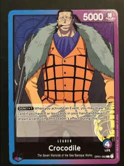 One Piece TCG Crocodile (062) (OP01-062/156) Romance Dawn NM - Image 1