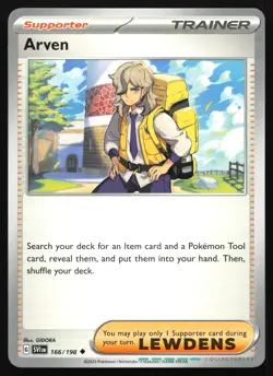 Arven - 166/198 - Trainer - Uncommon - Scarlet & Violet Base - Pokemon Card - Image 1