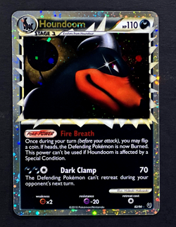 2010 Pokemon HOUNDOOM PRIME Undaunted Set HOLO HeartGold & SoulSilver Card 83/90 - Image 4
