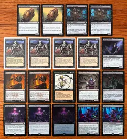 MTG Custom 60-Card Deck - Mono-Black SKELETONS - Hasty Reassembling Army - Image 1
