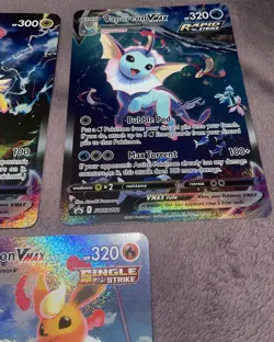 Pokemon Jumbo Cards Flareon VMAX, Vaporeon VMAX, Jolteon VMAX Set of 3 - Image 4