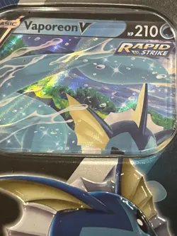 NEW SEALED Pokemon Trading Card Game: Evolutions Tin - Vaporeon V - Image 2
