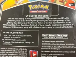 NEW SEALED Pokemon Trading Card Game: Evolutions Tin - Vaporeon V - Image 4
