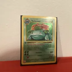 Pokemon Venusaur 15/102 Base Set Shadowless 1st Edition Holo Rare Card - Image 1
