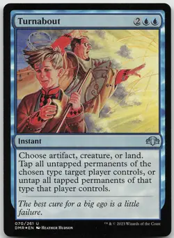 Turnabout FOIL 70 Uncommon Dominaria Remastered NM MTG - Image 1