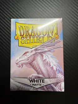 Matte White 100 ct Dragon Shield Sleeves Standard Size - Image 1