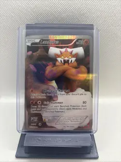 2012 Pokemon Black & White Black Star Promo #BW43 Landorus HOLO FULL ART - Image 1
