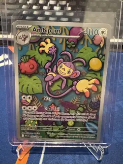Pokemon TCG Mega Evolutions Phantasmal Flames Ambipom 107/094 Illustration Rare - Image 1