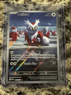 Pokemon TCG Mega Evolution Delibird 152/132 Illustration Rare Near Mint - Image 1