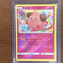 Cleffa 131/214 NM Rev Holo Discontinued Fairy ODDISH Art Unbroken Bonds Pokemon! - Image 1