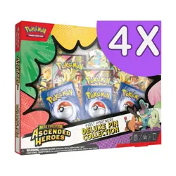 LOT OF 4X Ascended Heroes First Partners Deluxe Pin Collections [SEALED] Pokemon - Image 1