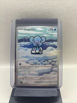2025 Pokemon SV Black Bolt BLK EN Cubchoo Illustration Rare 109/086 Free Ship - Image 1