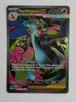 Pokemon TCG Mega Charizard X ex 109/094 Ultra Rare ME02: Phantasmal Flames - Image 1