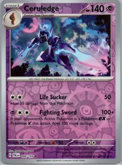 Pokemon Ceruledge SV02: Paldea Evolved 098/193 Near Mint NM Reverse Holo - Image 1