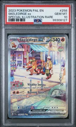 PSA 10 Skeledirge ex SIR 258/193 Pokemon Paldea Evolved - Image 1