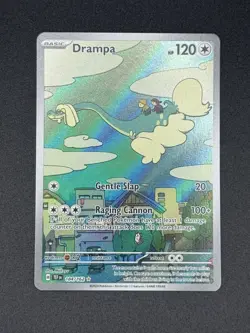 Pokemon TCG Drampa Scarlet Violet Temporal Forces 184/162 Illustration Rare - Image 1