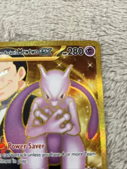 Pokemon Team Rocket's Mewtwo ex 240/182 Sv10: Destined Rivals Hyper Rare EX - Image 3