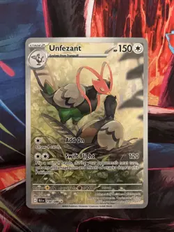 🔥Pokemon TCG Unfezant Illustration Rare 150/086 From Black Bolt-NM🔥 - Image 1