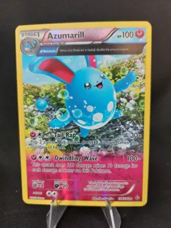 Azumarill 104/160 - Reverse Holo Rare 2015 XY Primal Clash - Pokemon TCG LP - Image 1
