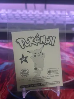 1998 Pokemon Brock Merlin Sticker Series 1 -S27 Poster Holographic LP! - Image 2