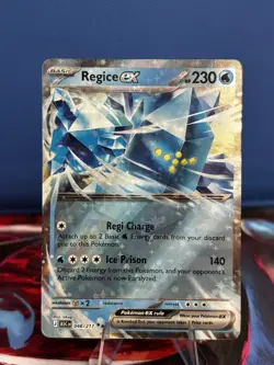 Pokemon Regice Ex 048/217 Mega Evolutions Ascended Heroes Ready To ship - Image 1
