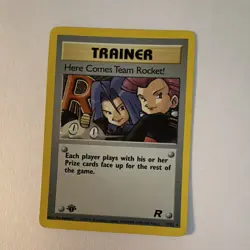 Pokemon TCG Here Comes Team Rocket! Trainer Team Rocket 15/82 1st Ed Holo Rare - Image 1