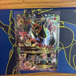 Pokemon TCG M Houndoom EX Ultra Rare Full Art 154/162. Mega. - Image 1