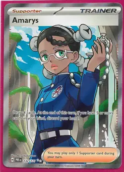 Pokemon Scarlet & Violet Prismatic Evolutions Amary's 132/131 Ultra Rare -NM - Image 1