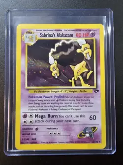 2000 Pokemon Gym Challenge Sabrina's Alakazam Holo #16 - Image 1