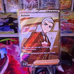 Pokemon TCG Atticus 134/131 S&V Prismatic Evolutions Ultra Rare Full Art Holo NM - Image 1