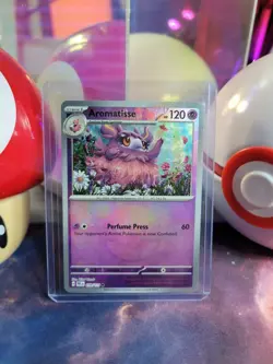 Aromatisse 39/131 Pokemon TCG S&V Prismatic Evolutions Pokeball Common Holo NM - Image 1