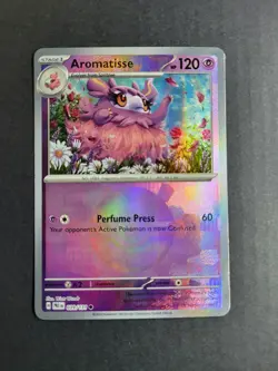 Aromatisse 39/131 Pokemon TCG S&V Prismatic Evolutions Pokeball Common Holo NM - Image 2
