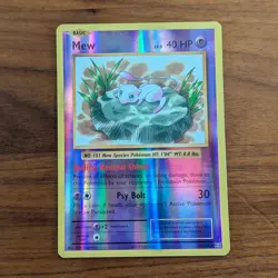Pokemon TCG 2016 XY Evolutions Mew Reverse Holo 53/108 NM - Image 1