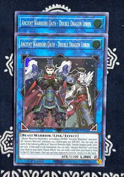 Yu-Gi-Oh! -Ancient Warriors Oath - Double Dragon Lords-ROTD 1st Ed NM - Image 2