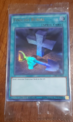 YUGIOH! Foolish Burial LART-EN016 Ultra Rare LOST ART SEALED USA - Image 1