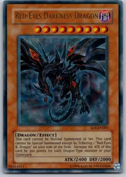 Red-Eyes Darkness Dragon Structure Deck: Dragon's Roar SD1-EN001 Ultra Rare - Image 1