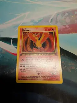 Pokemon TCG Moltres Fossil Card 27/62 Non-Holo Rare 1st edition HP - Image 1