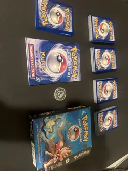 Pokemon 1999 Blackout Theme Deck WOTC 126 Total Card Base Set Chansey Coin Lot - Image 2