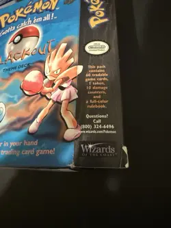 Pokemon 1999 Blackout Theme Deck WOTC 126 Total Card Base Set Chansey Coin Lot - Image 3