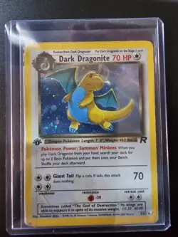 Pokemon Dark Dragonite Team Rocket Holo 5/82 TCG Sleeved Card - Image 1