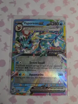 Vaporeon ex 023/131 Prismatic Evolutions Stamped Promo Pokemon Card 2025 NM CB1S - Image 1