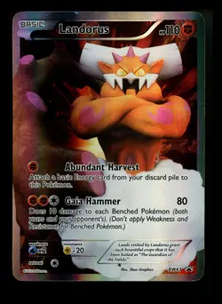 Landorus BW43 Black Star Promo 2012 Full Art Holo Rare Pokemon Card TCG - Image 1