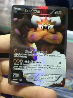 Landorus BW43 Black Star Promo 2012 Full Art Holo Rare Pokemon Card TCG - Image 3