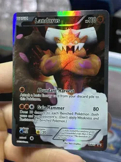 Landorus BW43 Black Star Promo 2012 Full Art Holo Rare Pokemon Card TCG - Image 4