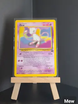 Pokemon TCG Mew #8 WOTC Promo Black Star Rare Non-Holo Card - Image 1