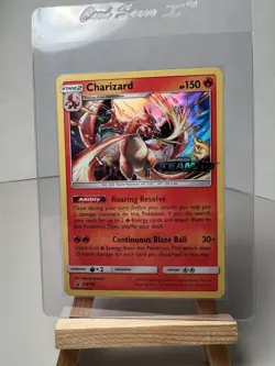 2019 Charizard #SM158 Sun & Moon Team Up Promo Holo Card Stamped NM - Image 1