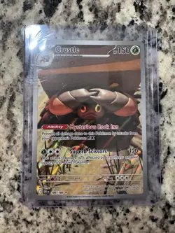 Pokemon TCG Crustle 186/182 Sv10: Destined Rivals Holo Illustration Rare Card - Image 1